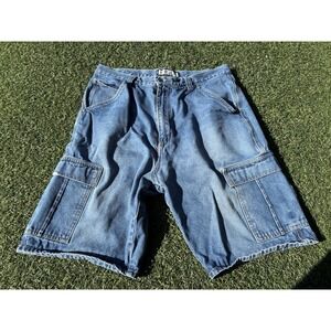 VINTAGE SIZE 36 MENS CARPENTER JEAN SHORTS FUSE JEANS WEAR